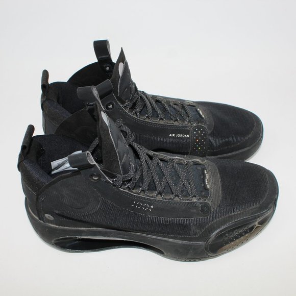 Nike Air Jordan 34 Black Cat sz 8 Basketball Shoes - Picture 2 of 10